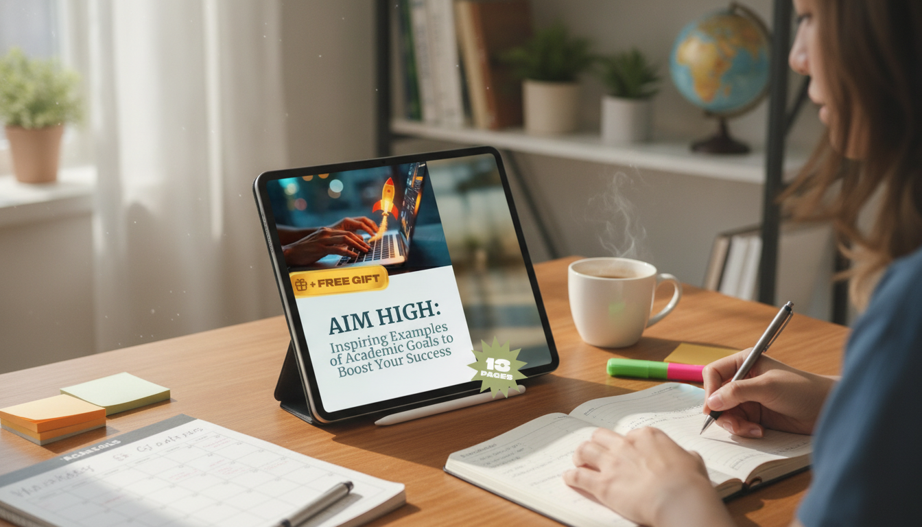 Academic Goals That Stick: Examples and Weekly Plans