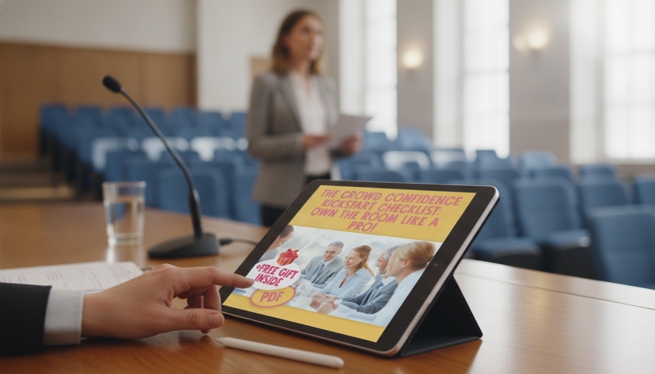 Crowd Confidence Checklist: Feel Steady and Speak Up Fast