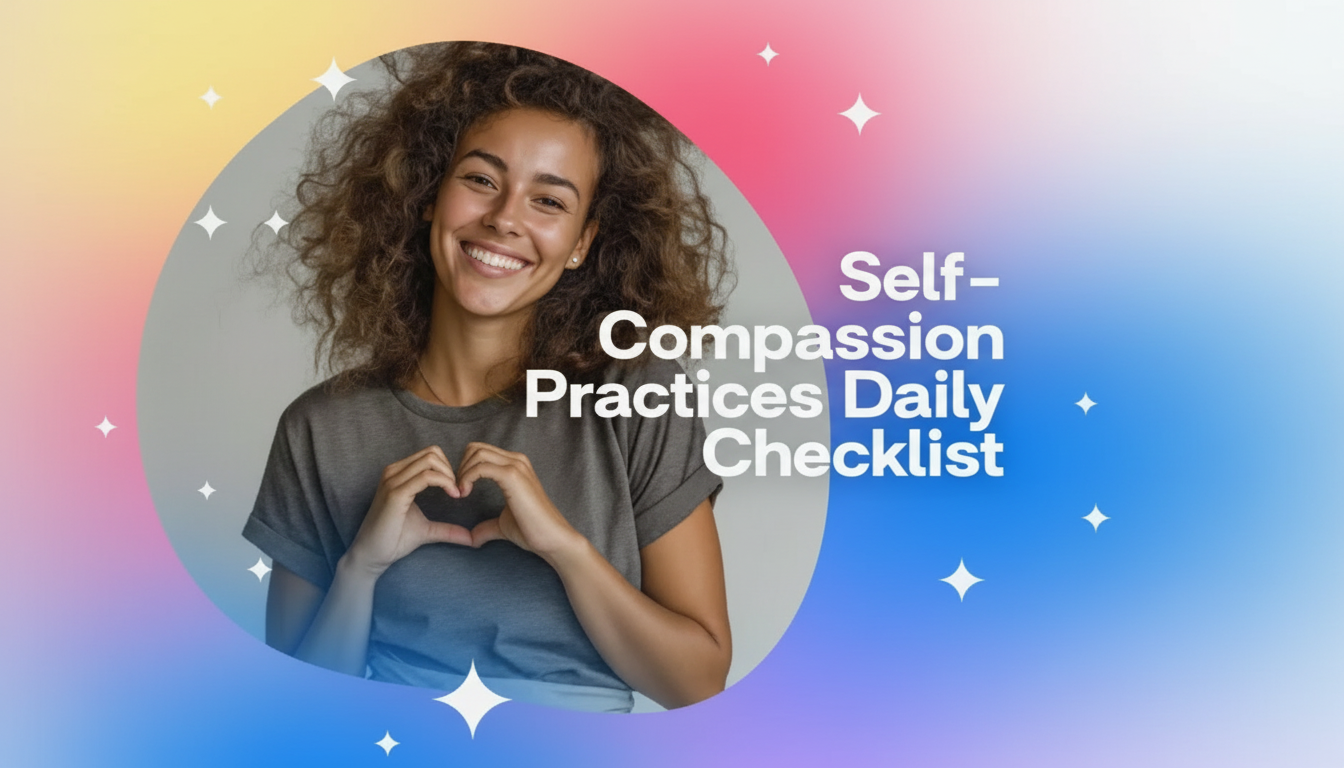 Daily Self-Compassion Checklist: Mindfulness & Self-Love