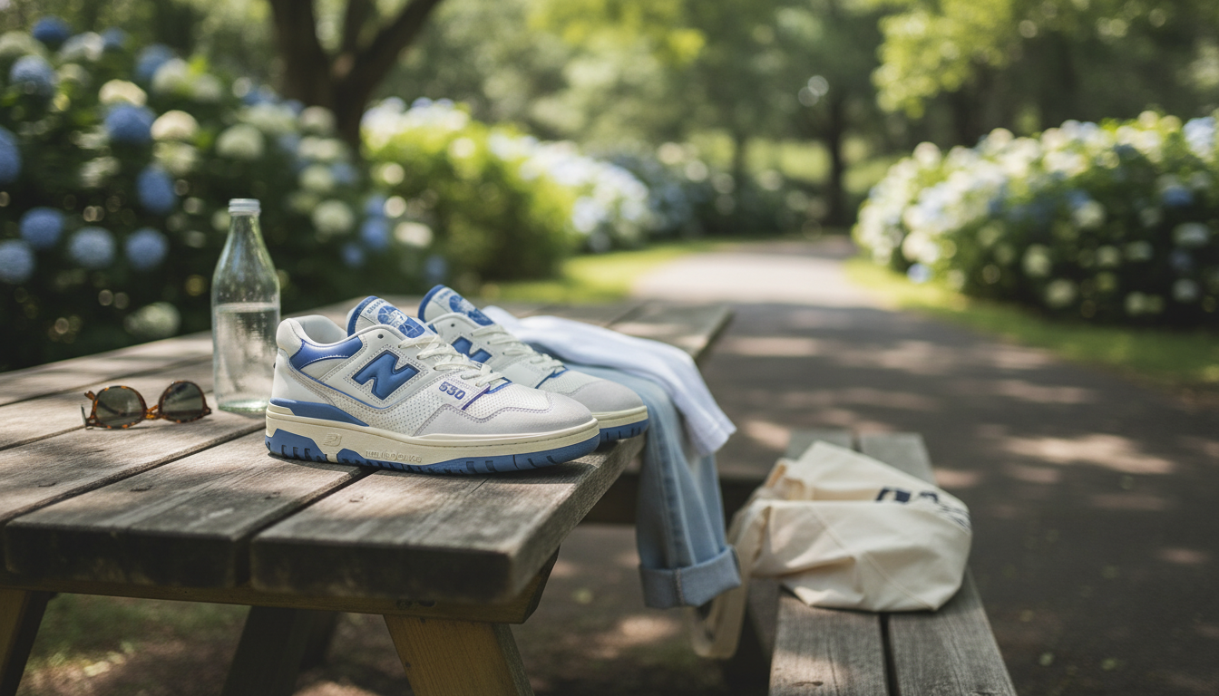 New Balance 550 Light Blue: Light Sneakers for Daily Wear